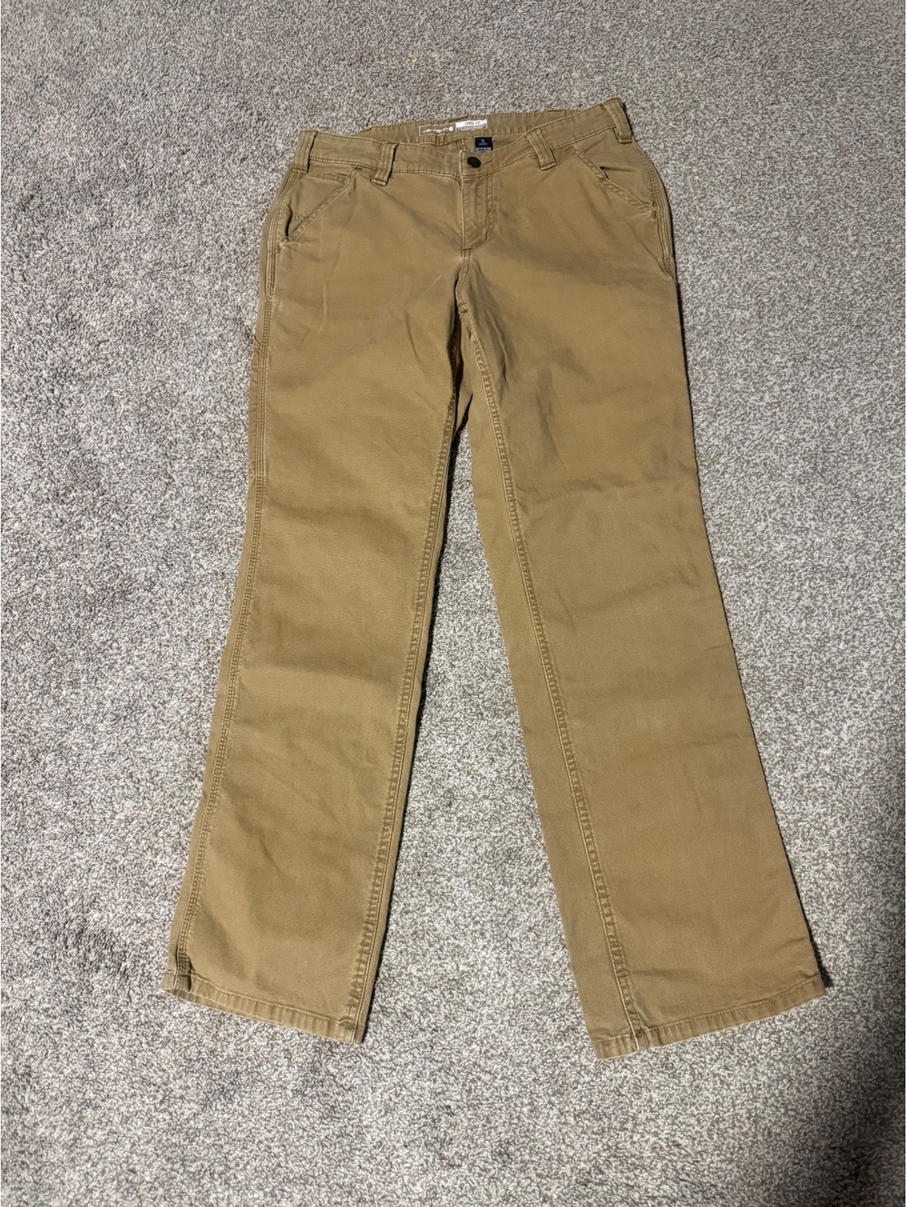 Carhartt Loose Fit Khaki Pants Size 10 Regular